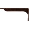Ekena Millwork Embrey Steel Bracket, Antiqued Copper 2"W x 12"D x 5 1/4"H BKTM02X12X05EBACO - alternate 5